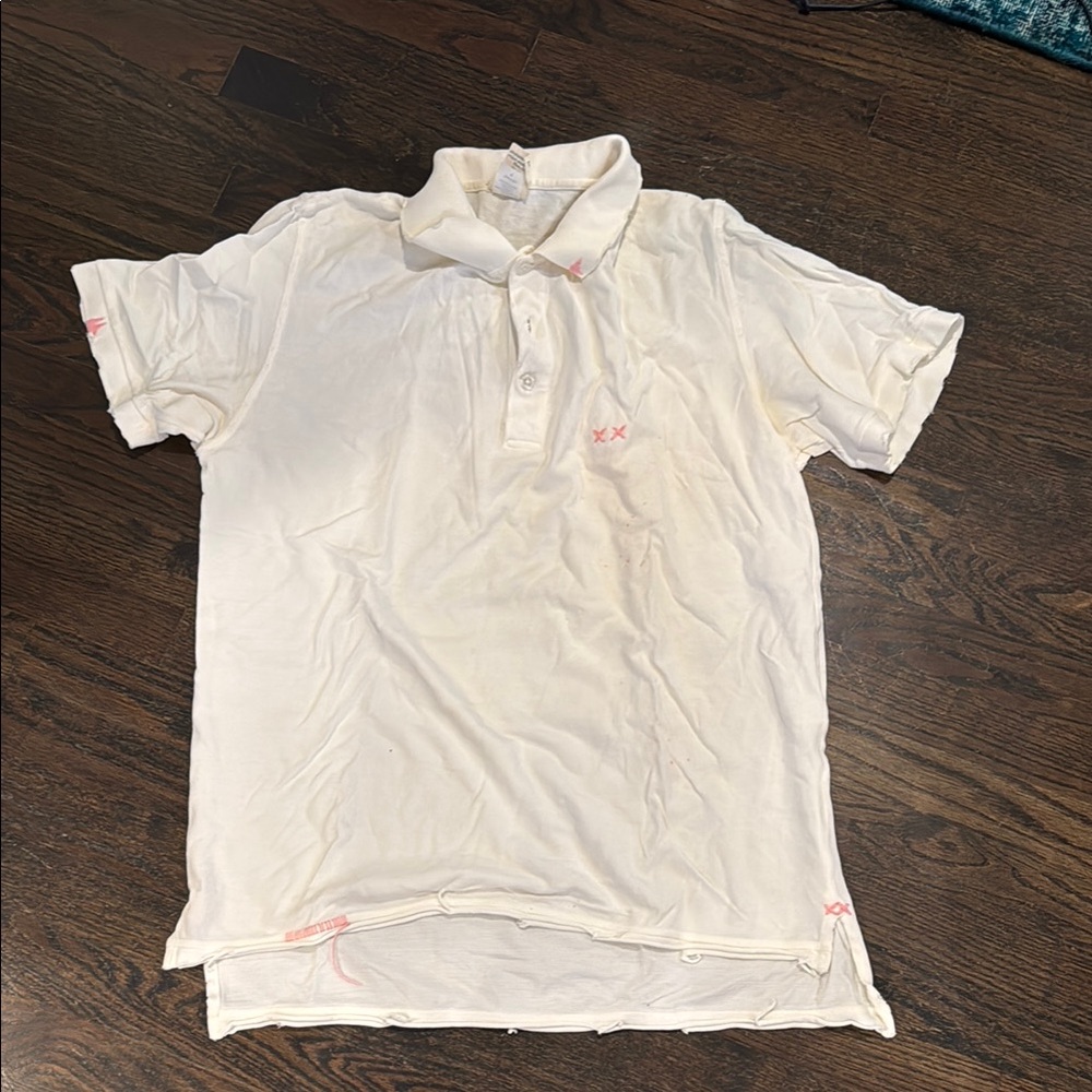 White  mens  Polo Shirt